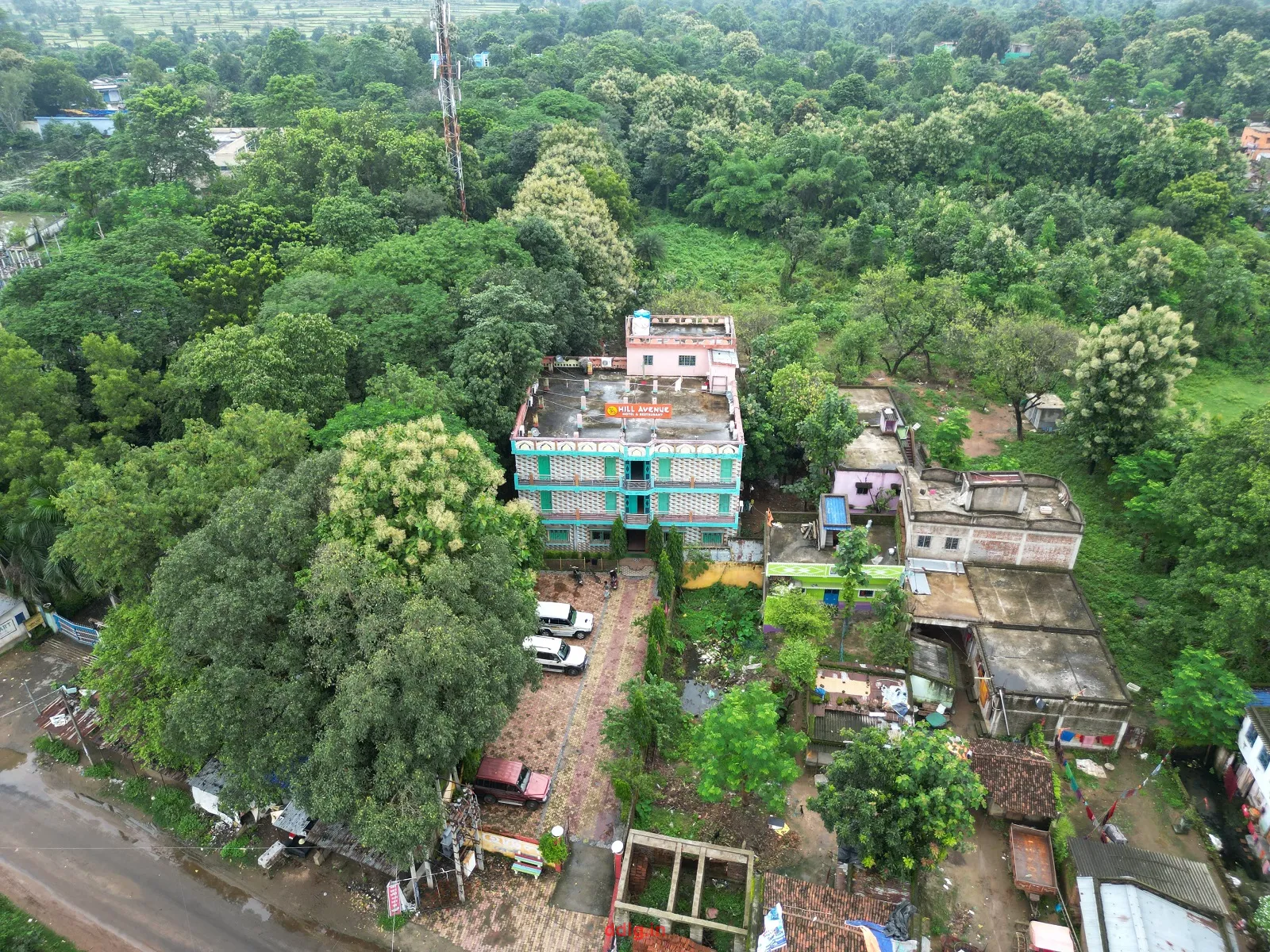 Drone View of Hotel